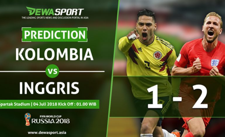 Prediksi Kolombia 1 – 2 Inggris 4 Juli 2018