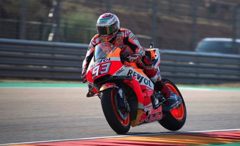 Video Ada Cewek Minta Dinikahkan Marc Marquez Saat di MotoGP Aragon