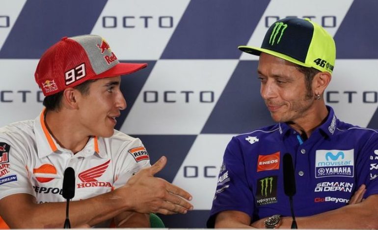 Valentino Rossi Tidak Kasih Selamat Jadi Juara MotoGP 2018, Begini Tanggapan Marc Marquez