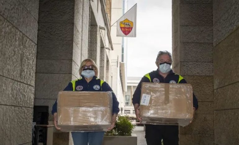 AS Roma Sumbang 13 Ribu Masker ke Rumah Sakit