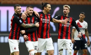 AC Milan vs Crotone: Ibrahimovic Dua Gol, Rossoneri Menang 4-0