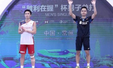 Ekspresi Wajah Kento Momota Usai Singkirkan Anthhony Sinisuka Ginting di Denmark Open 2018 Jadi Sorotan