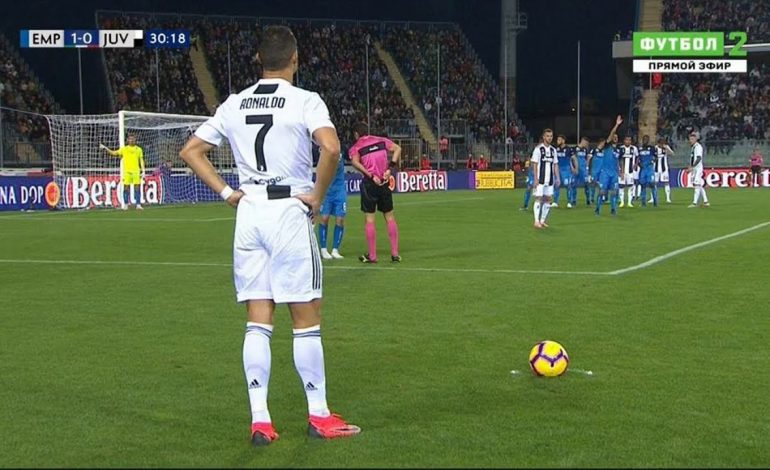 Ronaldo Jadi Eksekutor Tendangan Bebas Terburuk di Liga Italia