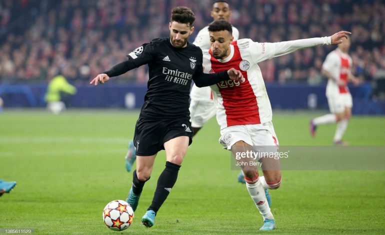 Hasil Pertandingan Ajax Amsterdam vs Benfica 0-1, 16 Maret 2022