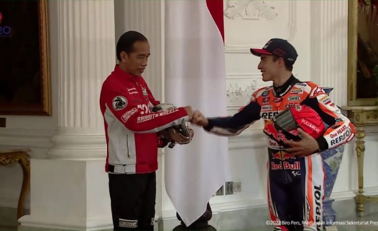 Momen Presiden Jokowi Dengan Marc Marquez
